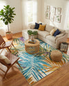 Seaside Blooms Collection Area Rug -  Arcadia Rectangle Multi  lifestyle 44