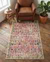 Sierra Collection Area Rug -  Shasta Rectangle Pink  lifestyle 9