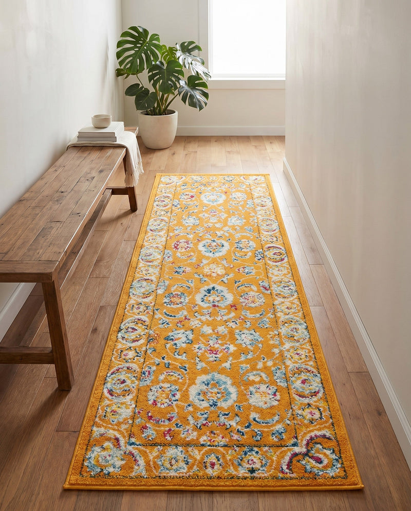 Adriana Terrace Collection Area Rug -  Positano (Orange) Runner Orange  lifestyle 67