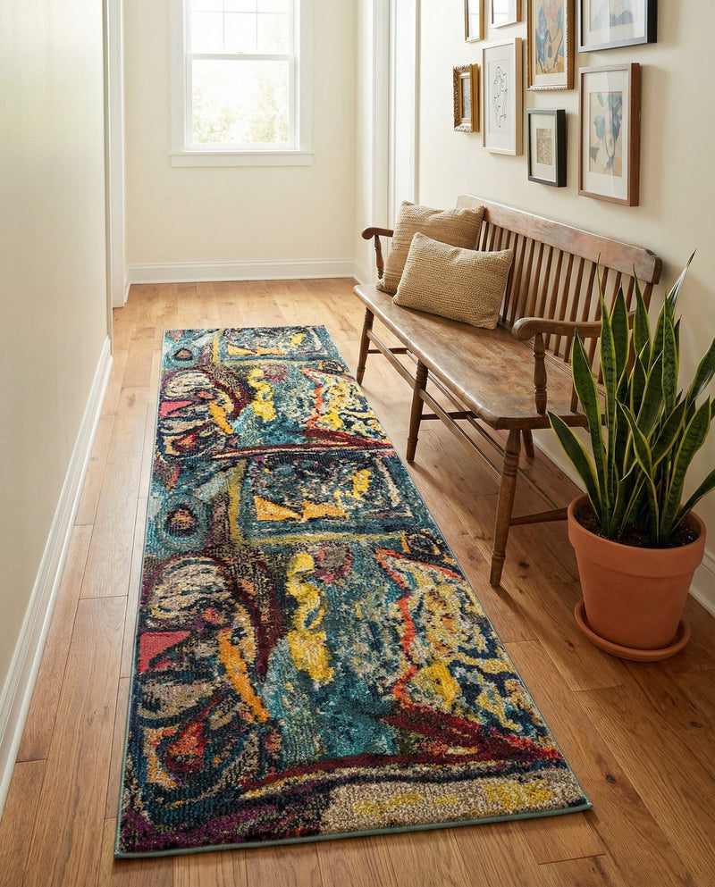 Autumnal Tapestry Collection Area Rug - Harvestville Runner Multi  lifestyle 70