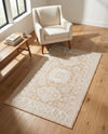 Tribal Terrace Treasures Collection Area Rug -  Incan Isle (Natural) Rectangle Natural  lifestyle 14