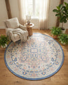 Savannah Series Collection Area Rug - Charleston (Multi) Round Multi  lifestyle 58