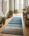 Marrakesh Elegance Collection Area Rug -  Agadir Runner Blue  lifestyle 53