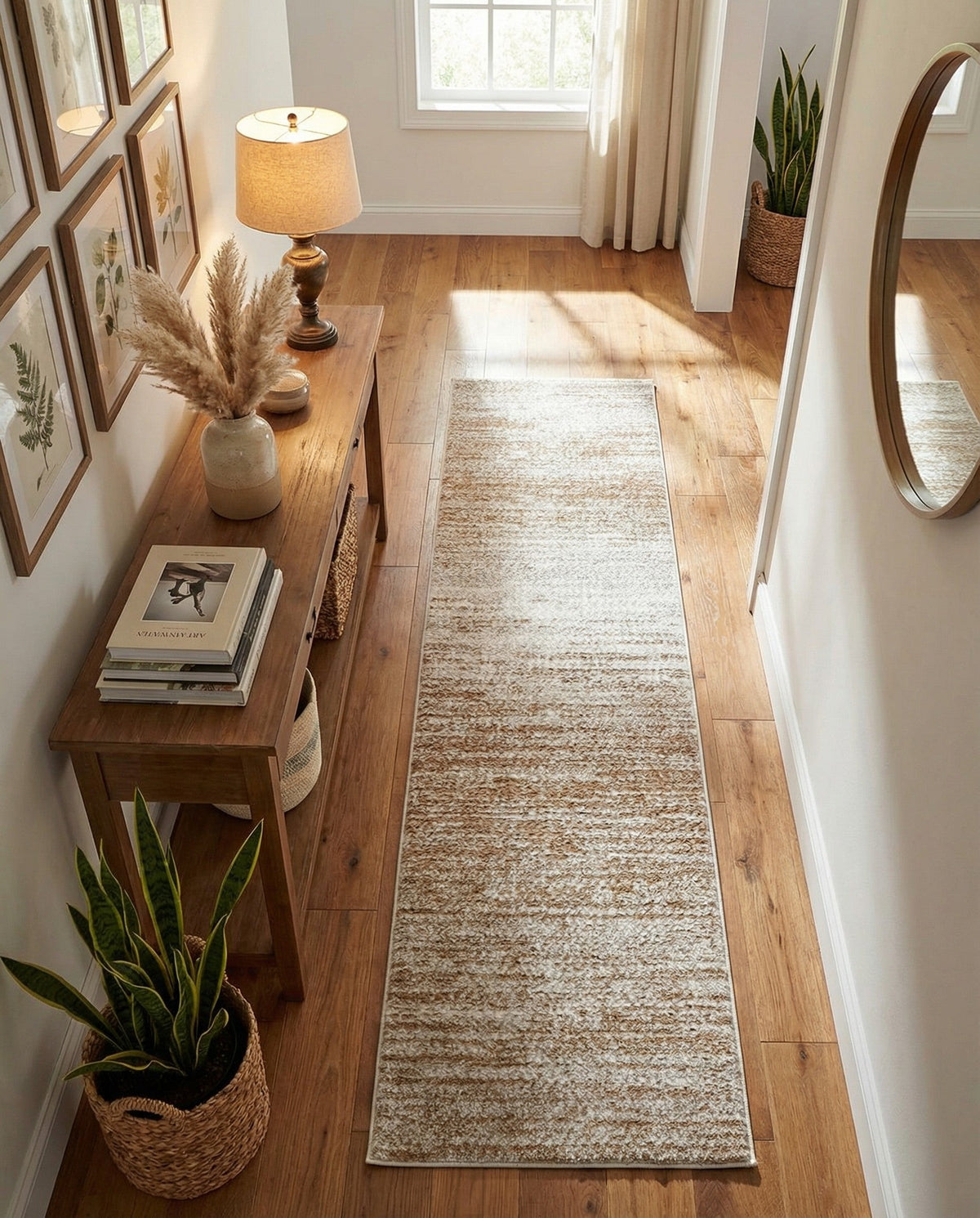 Sienna Collection Area Rug -  Verona Runner Smokey Taupe  lifestyle 156
