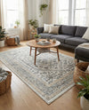 Adriana Terrace Collection Area Rug - Capri (Ivory) Rectangle Ivory  lifestyle 21