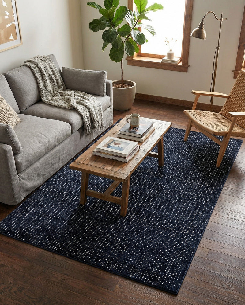 Aravalli Collection Area Rug -  Jaisalmer Rectangle Midnight Blue  lifestyle 44