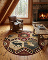 Frontier Trails Collection Area Rug -  Mesa Round Multi  lifestyle 32