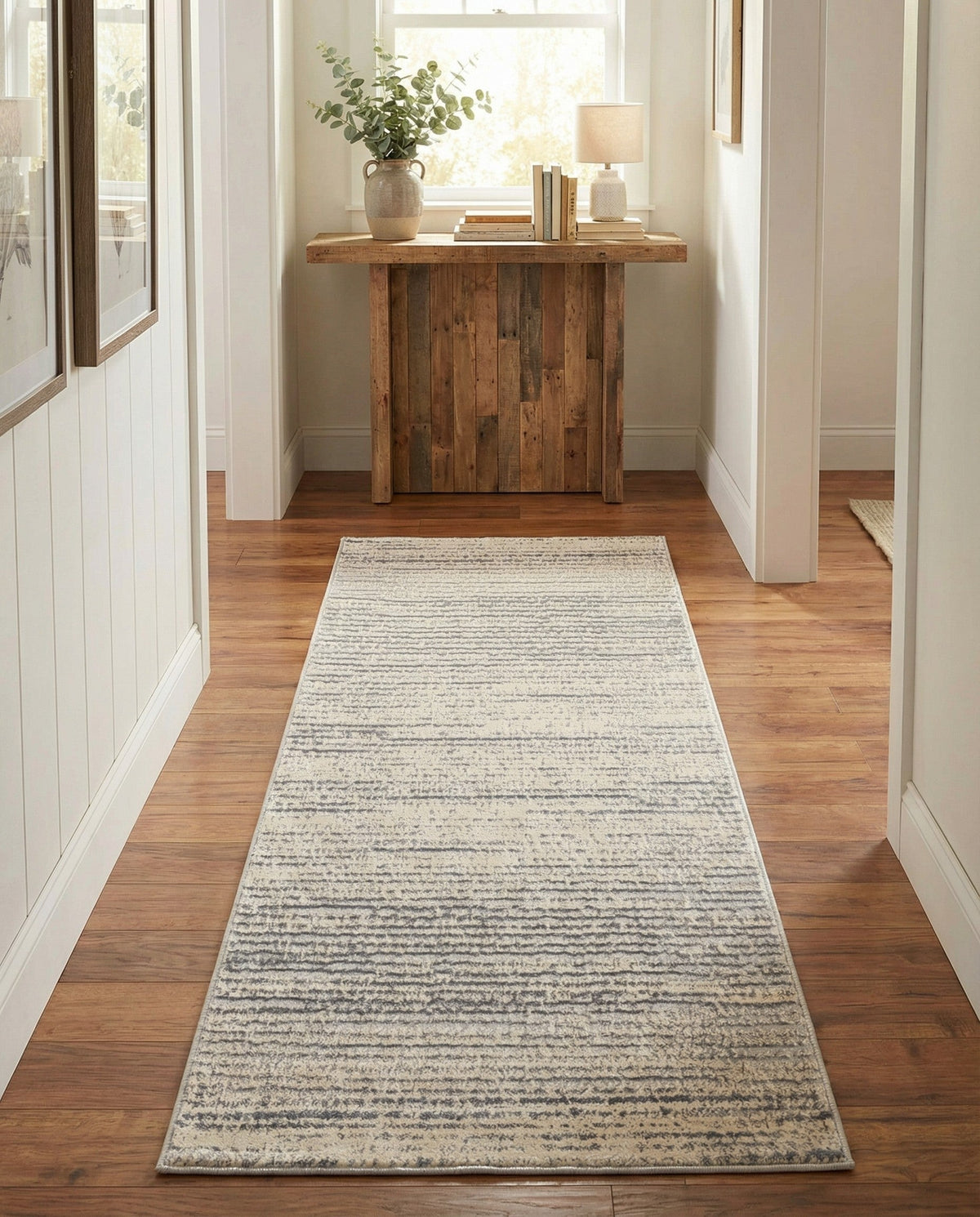 Serenity Sands Collection Area Rug -  Tranquilbay Runner Cream  lifestyle 81