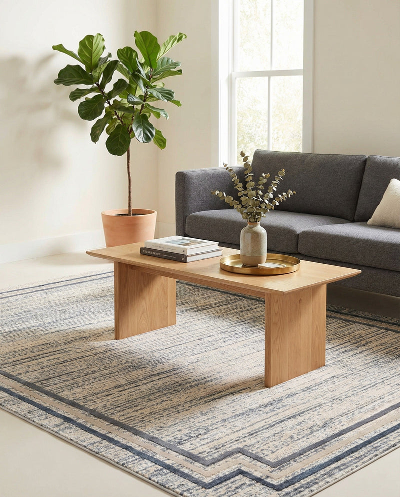 Serenity Sands Collection Area Rug -  Hushhaven Rectangle Gray  lifestyle 7