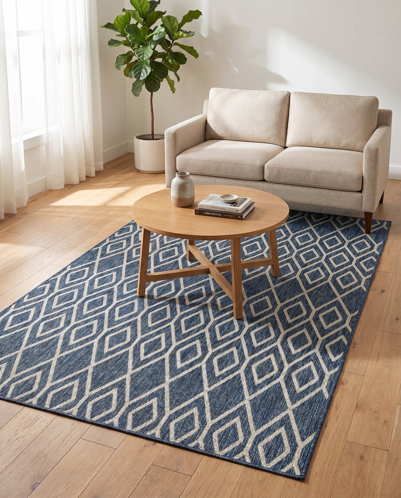 Urban Oasis Rugs Collection Area Rug -  Boulevard (Blue) Rectangle Blue  lifestyle 4
