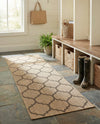 Sahara Sands Collection Area Rug -  Dahshur Runner Natural  lifestyle 66