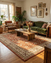 Jaipur Elegance Collection Area Rug -  Nahargarh (Brick Red Light Rose) Rectangle Brick Red Light Rose  lifestyle 6