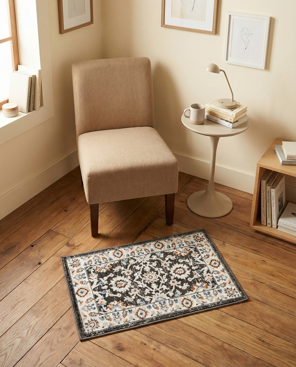 Savannah Elegance Collection Area Rug - Augusta (Fume Gray) Rectangle Fume Gray  lifestyle 22