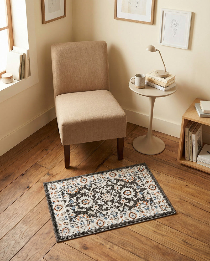 Savannah Elegance Collection Area Rug - Augusta (Fume Gray) Rectangle Fume Gray  lifestyle 22