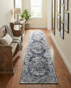 Cambridge Classics Collection Area Rug -  Magdalene (Blue) Runner Blue  lifestyle 43