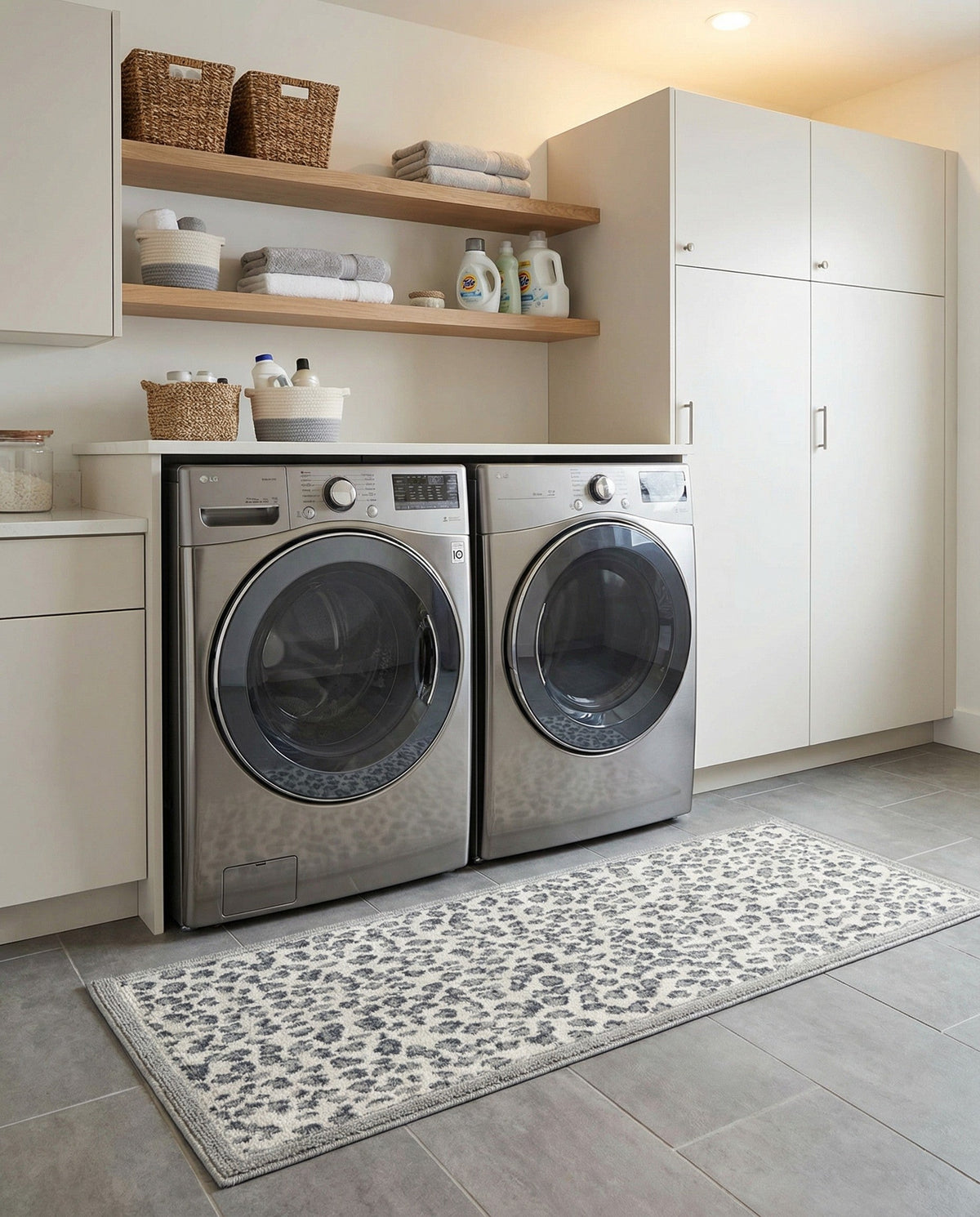 Savannah Sojourn Collection Area Rug - Serengeti Runner Gray  lifestyle 130