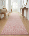 Marrakesh Lattice Collection Area Rug - Casablanca (Rose Pink) Runner Rose Pink  lifestyle 53