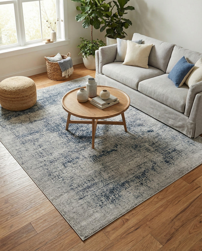 Bloomsbury Elegance Collection Area Rug -  Pimlico Rectangle Blue  lifestyle 14