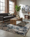 Trellis Mosaic Collection Area Rug - Arborville (Blue Multi) Rectangle Blue Multi  lifestyle 20