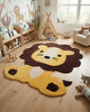 Whimsy Wonders Wool Collection Area Rug -  Jungle Rectangle Yellow  lifestyle 9