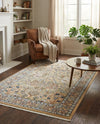 Persian Elegance Collection Area Rug -  Kerman (Beige) Rectangle Beige  lifestyle 11