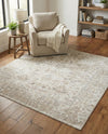 Cascade Range Collection Area Rug -  Shasta (Ivory) Square Ivory  lifestyle 88