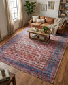 Zahara Oasis Collection Area Rug -  Meknes Rectangle Antique Pink  lifestyle 24