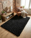 Eternal Plush Oasis Collection Area Rug -  Tranquility (Onyx Black) Rectangle Onyx Black  lifestyle 30
