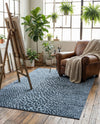 Aegean Elegance Washables Collection Area Rug -  Mykonos Rectangle Navy Blue  lifestyle 18