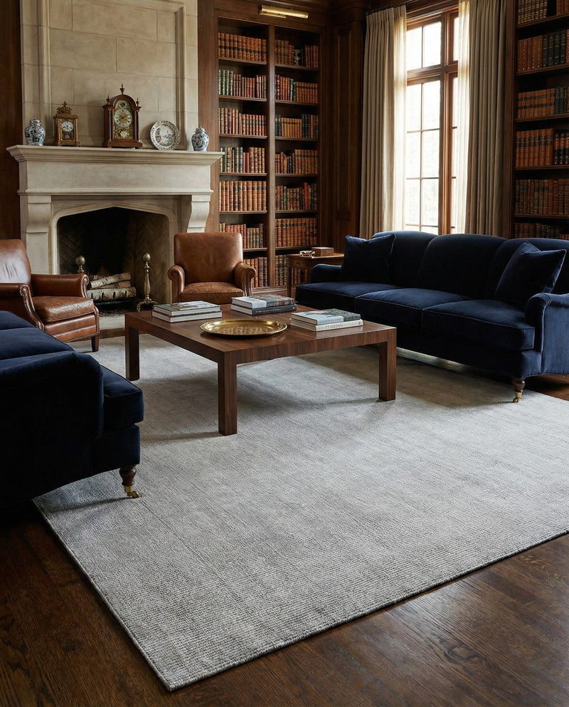 Berkshire Estate Collection Area Rug - Windsor (Grey Manor) Rectangle Grey Manor  lifestyle 13