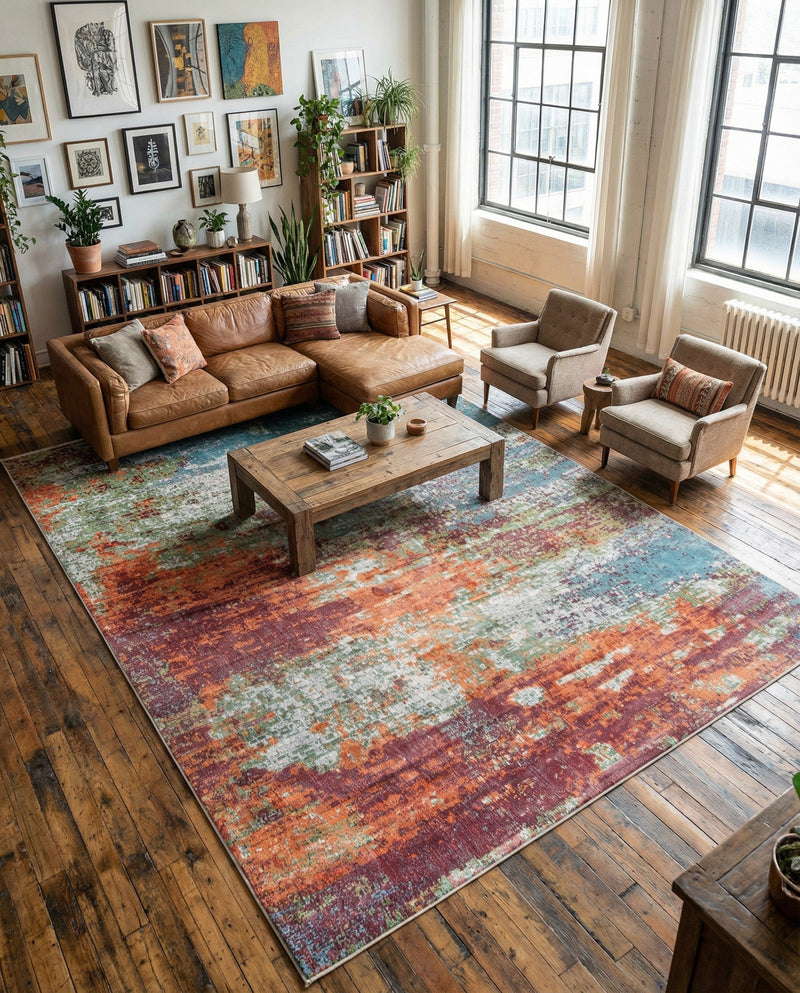 Arcadia Rugs Collection Area Rug -  Avalon Rectangle Multi  lifestyle 14