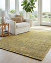 Coastal Haven Striped Jute Collection Area Rug - Marina Rectangle Yellow and Navy  lifestyle 40