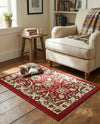 Tabriz Tapestry Collection Area Rug - Sahand (Red) Rectangle Red  lifestyle 18