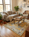 Arcadia Rugs Collection Area Rug - Eden (Yellow) Rectangle Yellow  lifestyle 6