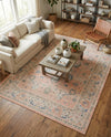 Savannah Series Collection Area Rug -  Beaufort Rectangle Powder Pink  lifestyle 32
