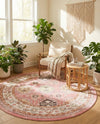 Copenhagen Comfort Collection Area Rug -  Sønderborg Round Rose  lifestyle 51