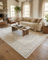 Savannah Elegance Collection Area Rug -  Tybee (Ivory) Rectangle Ivory  lifestyle 28