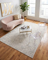 Hollywood Luxe Collection Area Rug -  Rodeo Rectangle White Silver  lifestyle 26