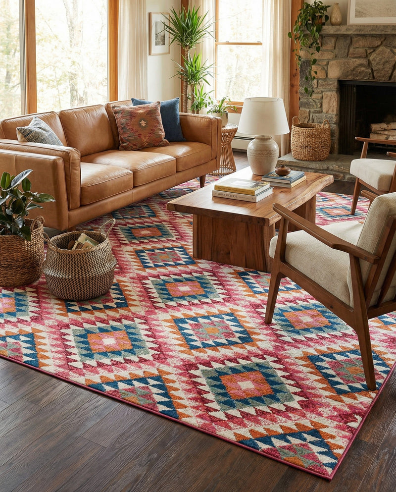 Mesa Oasis Rugs Collection Area Rug - Sedona Rectangle Multi  lifestyle 20