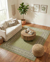 Soho Elegance Collection Area Rug -  Mercer (Green) Rectangle Green  lifestyle 9