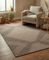 Sahara Sands Collection Area Rug -  Merimde Rectangle Brown  lifestyle 20