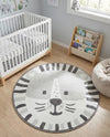 Wonder Tykes Collection Area Rug -  Riddle Round Gray  lifestyle 11