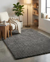 Cozy Comfort Shag Collection Area Rug - Haven (Smoke Gray) Rectangle Smoke Gray  lifestyle 19
