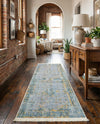 Caribbean Breeze Collection Area Rug -  Calypso Runner Gray  lifestyle 44