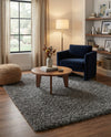 Eternal Plush Oasis Collection Area Rug -  Tranquility (Smoke) Rectangle Smoke  lifestyle 17