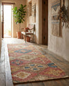 Benares Handwoven Jute Collection Area Rug - Ganges Runner Multi  lifestyle 66