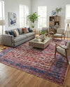 Zahara Oasis Collection Area Rug -  Meknes Rectangle Antique Pink  lifestyle 25