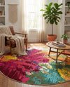 Marrakesh Elegance Collection Area Rug -  Palais Round Multi  lifestyle 58