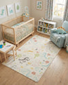 Wonder Tykes Collection Area Rug -  Abstracta Rectangle Ivory  lifestyle 14