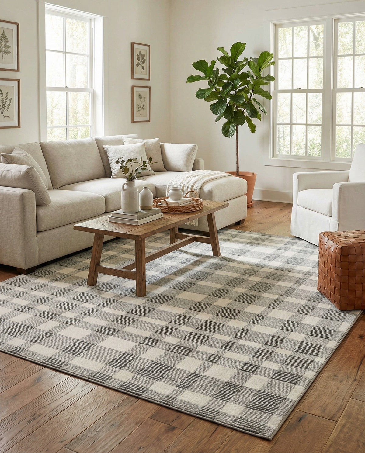 Haven Tapestry Collection Area Rug -  SereneCove Rectangle Slate Gray  lifestyle 11